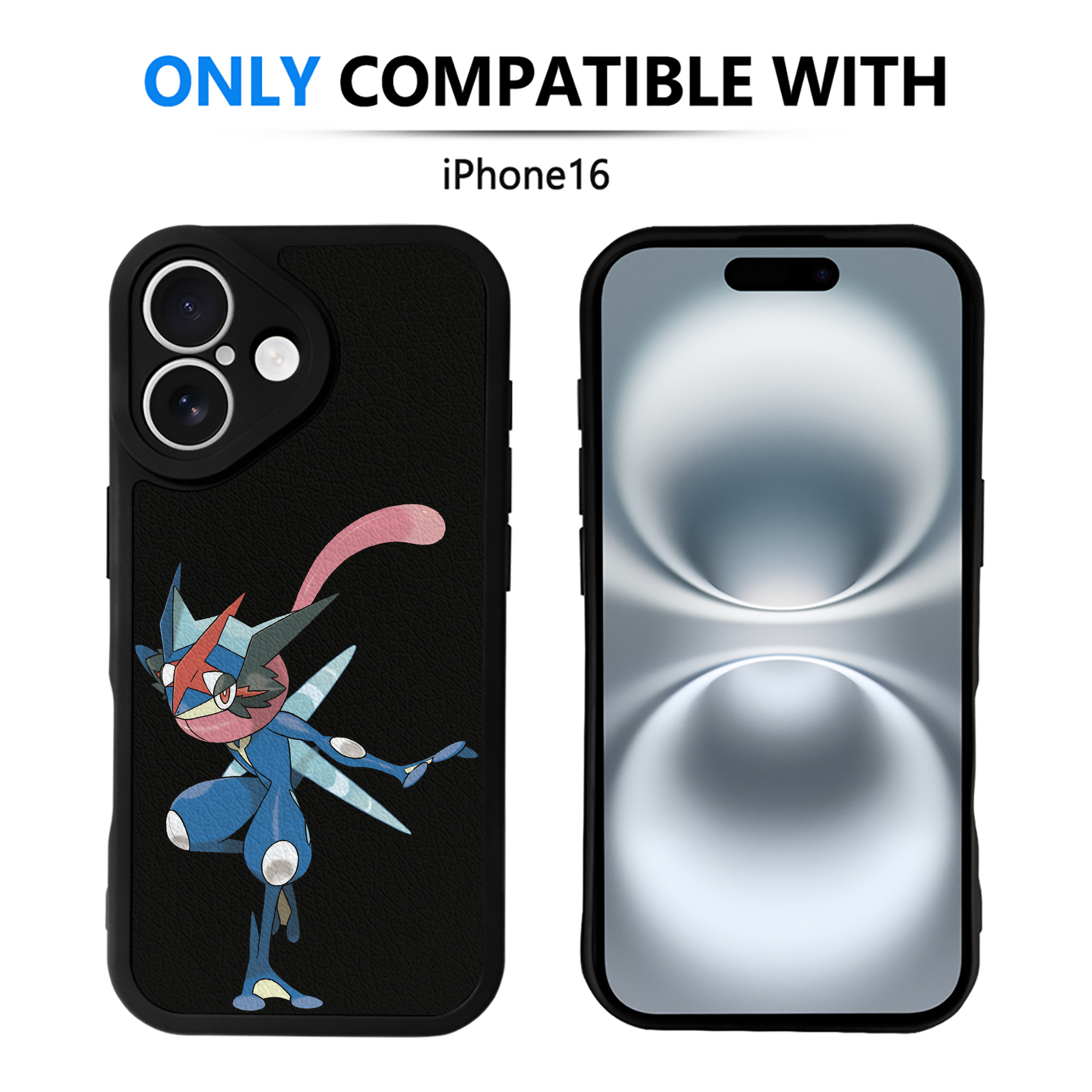 （画像用） ポケットモンスター Pokémon 【iPhone 16シリーズ対応】シリコンスマホケース（レザー調） 材質：シリコン